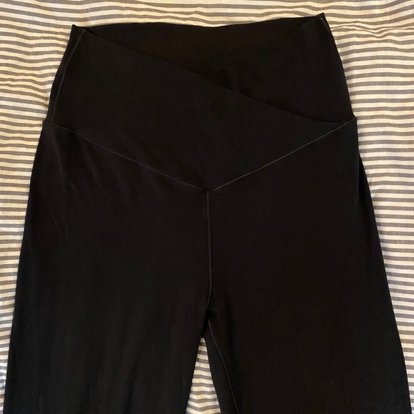Aerie Offline cross-front high waisted flare leggings